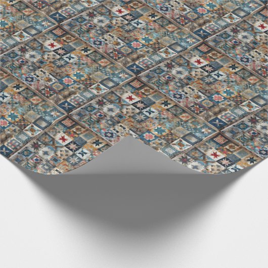 Papier Cadeau Conception de surfaces composées à l'ancienne (Coin)