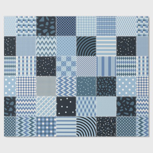 Papier Cadeau Conception de surfaces composées. Motif de patchwo (Plat)