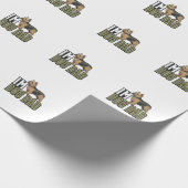 Papier Cadeau Conception de t-shirt avec gravure de terrier pour (Coin)