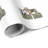 Papier Cadeau Conception de t-shirt avec gravure de terrier pour (Coin rond)