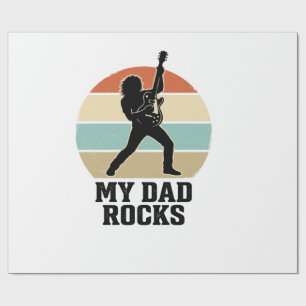 Papier Cadeau Conception de T-shirt de guitare vintage de couche