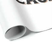 Papier Cadeau Conception de T-shirt d'école effrayant de profess (Coin rond)