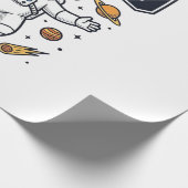 Papier Cadeau Conception de T-shirt Vector Space Astronaute Papa (Coin)