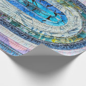 Papier Cadeau Conception de tapis Ovale Quilé (Coin)