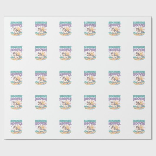 Papier Cadeau Conception de tee-shirt graphique tendance Sabots  (Plat)