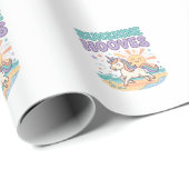 Papier Cadeau Conception de tee-shirt graphique tendance Sabots  (Coin rond)