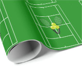 Papier Cadeau Conception de tennis (Coin rond)