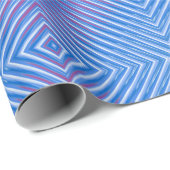 Papier Cadeau Conception de tissu bleu-rose pour l'enrobage du p (Coin rond)