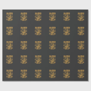 Papier Cadeau Conception de toile d'araignée de chauve-souris de