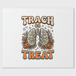 Papier Cadeau Conception de trachéotomie pour infirmière Hallowe