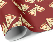 Papier Cadeau Conception de tranches de pizza (Coin rond)