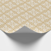 Papier Cadeau Conception de tuile de gland et de feuille de (Coin)
