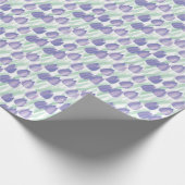 Papier Cadeau Conception de tulipe : violet clair floral. (Coin)