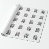 Papier Cadeau Conception de typographie de citation d'amour de c (Déroulé)