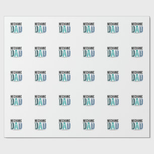 Papier Cadeau Conception de typographie d'outil vintage Papa méc
