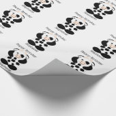 Papier Cadeau Conception de vache d'anniversaire (Coin)