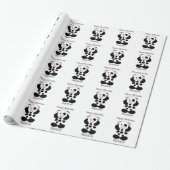 Papier Cadeau Conception de vache d'anniversaire (Déroulé)