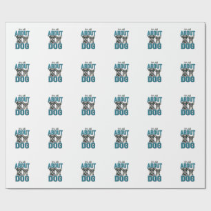 Papier Cadeau Conception de vecteur de citation d'amant de chien