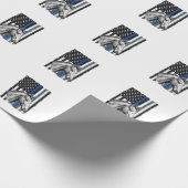 Papier Cadeau Conception de vecteur de drapeau de cheval de lign (Coin)