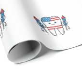 Papier Cadeau Conception de vecteur de feux d'artifice de mascot (Coin rond)