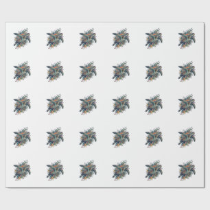 Papier Cadeau Conception de vecteur d'éclaboussure de tortue de 