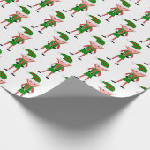Papier Cadeau Conception d'elfe Noël (Coin)