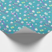 Papier Cadeau Conception dentaire d'outils de profession (Coin)