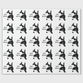 Papier Cadeau Conception d'épaulard pour anniversaire (Plat)