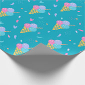 Papier Cadeau Conception des cônes de crème glacée (Coin)