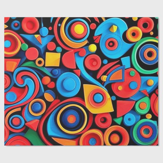 Papier Cadeau Conception des formes d'art (Plat)