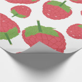 Papier Cadeau Conception des fruits de framboise (Coin)
