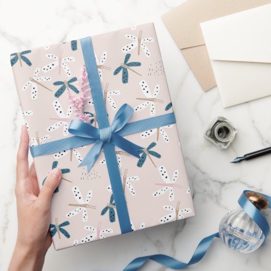 Papier Cadeau Conception des libellules (Cadeaux)