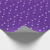 Papier Cadeau Conception des points de vacances pourpres (Coin)