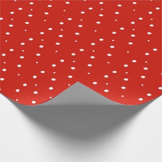 Papier Cadeau Conception des points de vacances rouges (Coin)