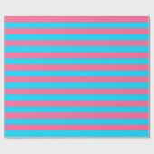 Papier Cadeau Conception des rayures rose et bleu (Plat)
