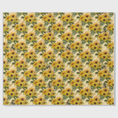 Papier Cadeau Conception des séries tournesol et abeille Sept (Plat)