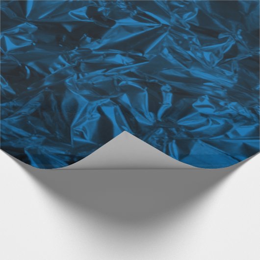 Papier Cadeau Conception d'huile d'aluminium en bleu (Coin)