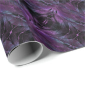 Papier Cadeau Conception diagonale violet noir violet (Coin rond)