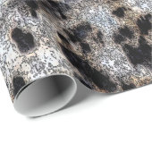 Papier Cadeau Conception d'impression Rustique Cheetah (Coin rond)