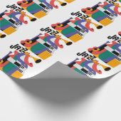Papier Cadeau conception d'instruments de musique (Coin)