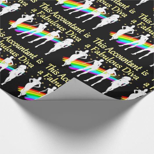 PAPIER CADEAU CONCEPTION DIVA COMPTABLE DANGEREUSE (Coin)