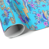 Papier Cadeau Conception d'Okinawa Bingata (Coin rond)