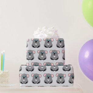 Papier Cadeau Conception d'ours koala sur fond de n'importe quel