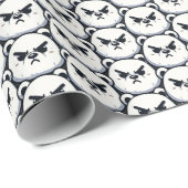 Papier Cadeau Conception d'ours polaires en colère (Coin rond)