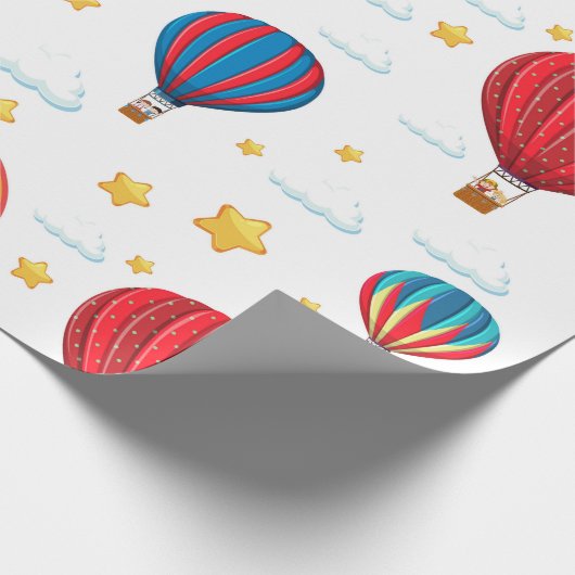 Papier Cadeau Conception du ballon à air chaud (Coin)