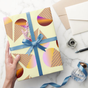 Papier Cadeau Conception du cône de crème glacée joueuse