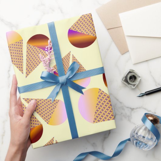 Papier Cadeau Conception du cône de crème glacée joueuse (Cadeaux)