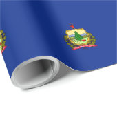 Papier Cadeau Conception du drapeau d'état du Vermont (Coin rond)