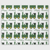 Papier Cadeau Conception du train Anniversaire (Plat)