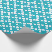 Papier Cadeau Conception d'une boule mod turquoise @ Emporio Mof (Coin)